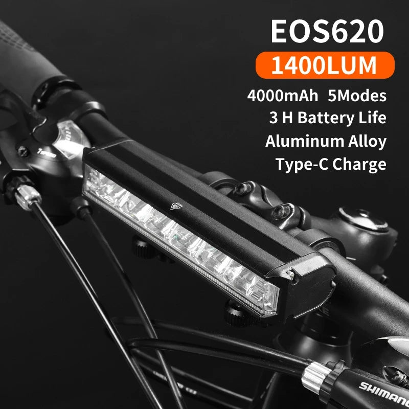 Bicycle Light 8000mAh EOS610 640 Bike Light Waterproof Flashlight USB Charging MTB Road Cycling Lamp Bicycle Light Accessories