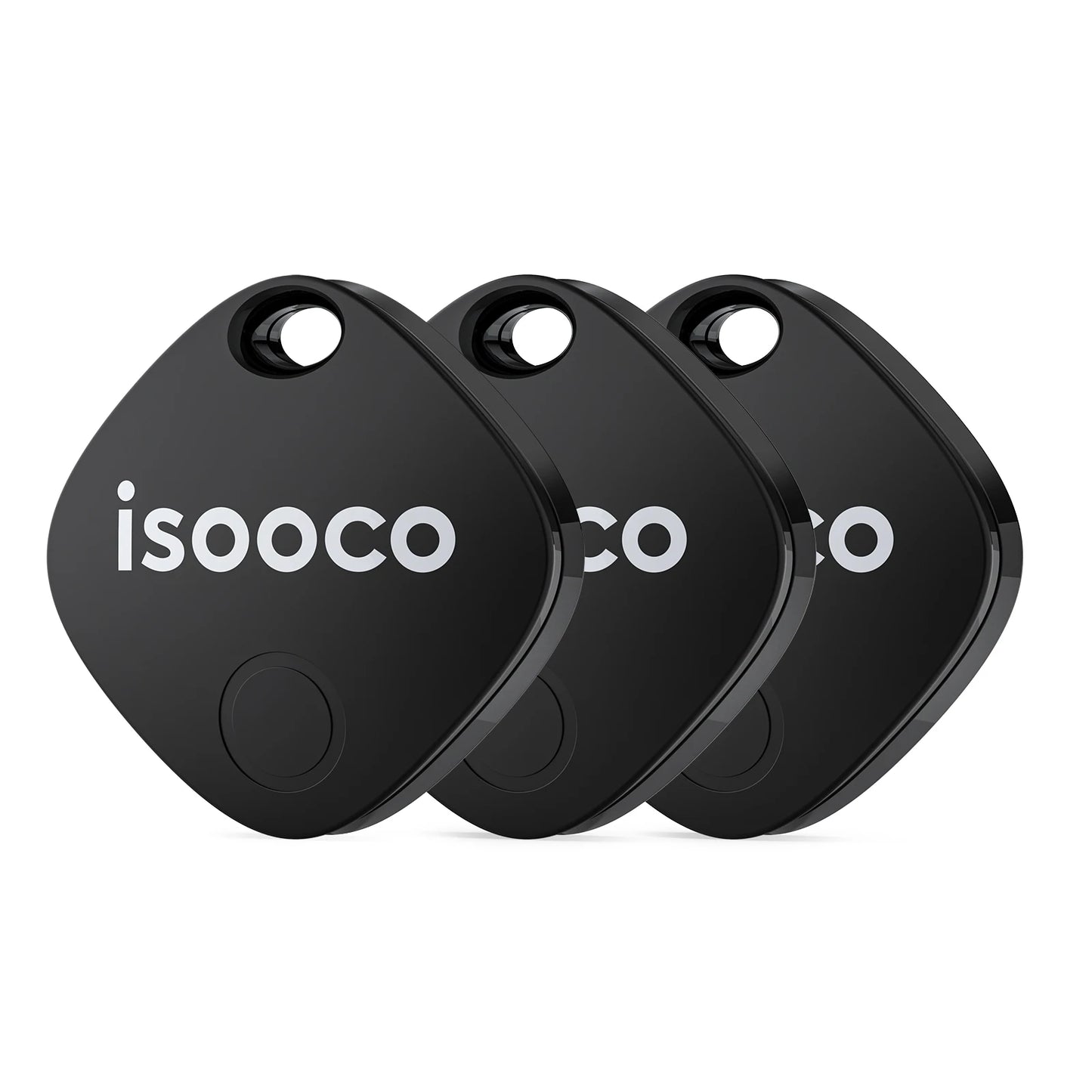 1/2/3/4pcs isooco Mini Car Locator Anti-lost Wallet Keychain Smart Tag Bluetooth Tracker Key Item Finder Use Find My (IOS Only)
