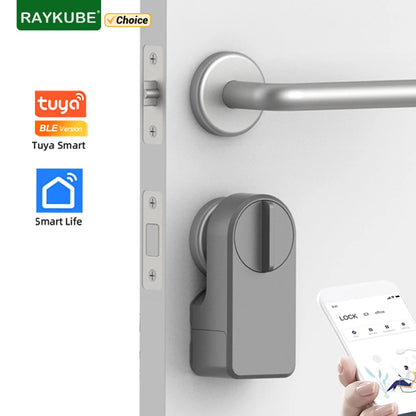 A1 Pro Bluetooth Smart Door Lock Tuya APP Remote Control Keyless Unlock Smart Life Cylinder DIY Easy Installation