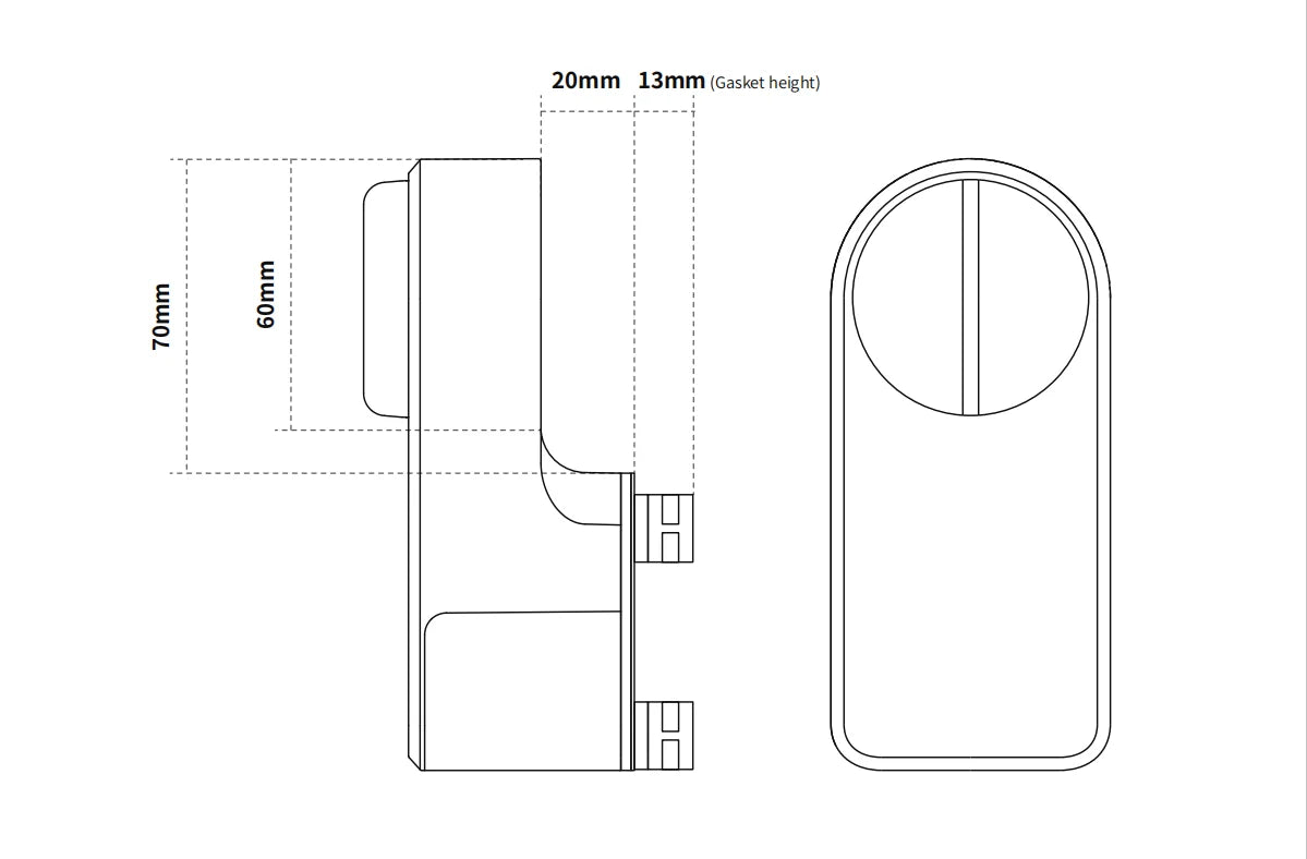 A1 Pro Bluetooth Smart Door Lock Tuya APP Remote Control Keyless Unlock Smart Life Cylinder DIY Easy Installation