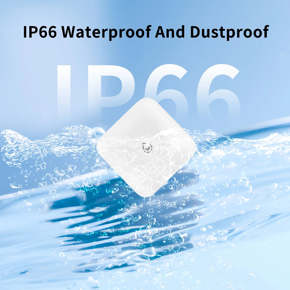 Tiny Water Leakage Smart Sensor ZigBee Smart Leakage Detector Alarm Supports tuya/Home Assistant/eWeLink for Smart Home Security