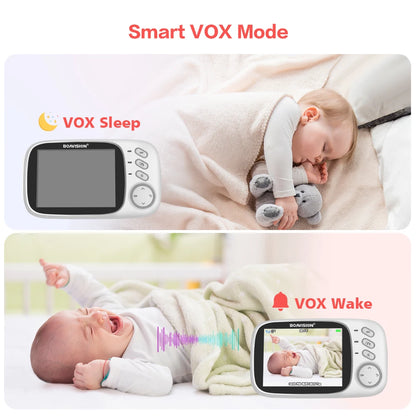 VB603 Video Baby Monitor 2.4G Wireless With 3.2 Inches LCD 2 Way Audio Talk Night Vision Surveillance Security Camera Babysitter