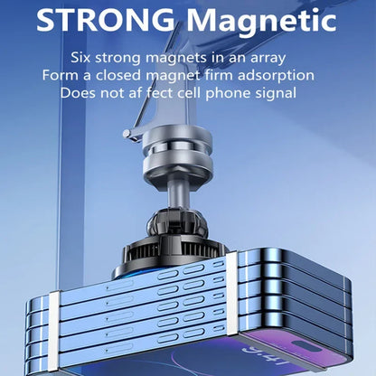 ice Cooling Magnetic Wireless Car Charger Stand for iPhone 16 15 14 13 12 Pro Max MacSafe Car Phone Holder Fast Charging Station