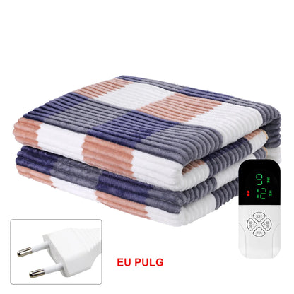 Electric Bed Sheet Heated 220V Blankets Heated Electric Sheet Intelligent Controller EU Plug Home Living Room Office Winter Use