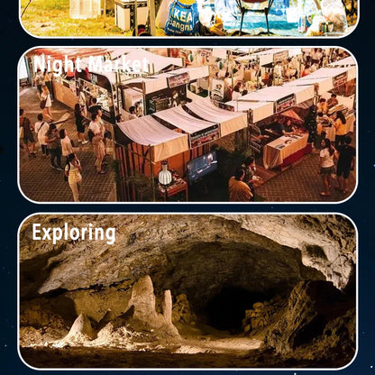 MOSLIGHTING Rechargeable Camping Strong Light with Magnet Zoom Portable Torch Tent Light Work Car Maintenance Lighting LED USB