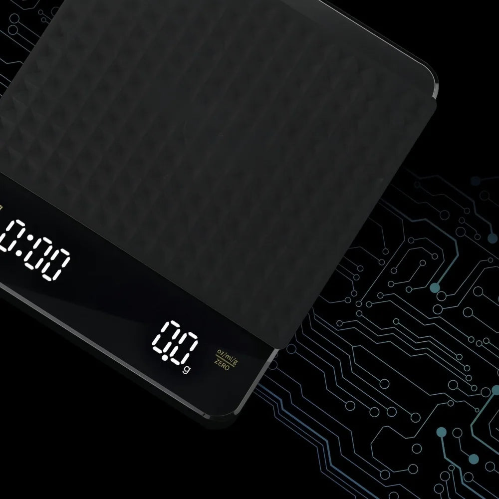 High-precision Electronic Coffee Scale with Waterproof Pad LED Display USB Timing Professional Home Coffee Accessories 3kg/0.1g