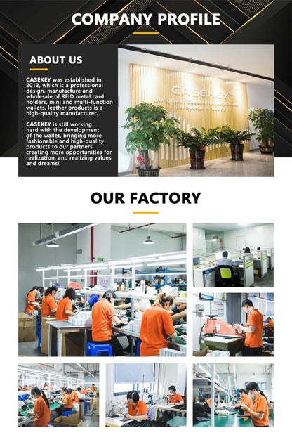 CASEKEY Men Cow Leather Smart Airtag Wallet RFID Crazy Horse Premium Leather Magnetic Closure Pop Up Credit Air Tag Card Holder