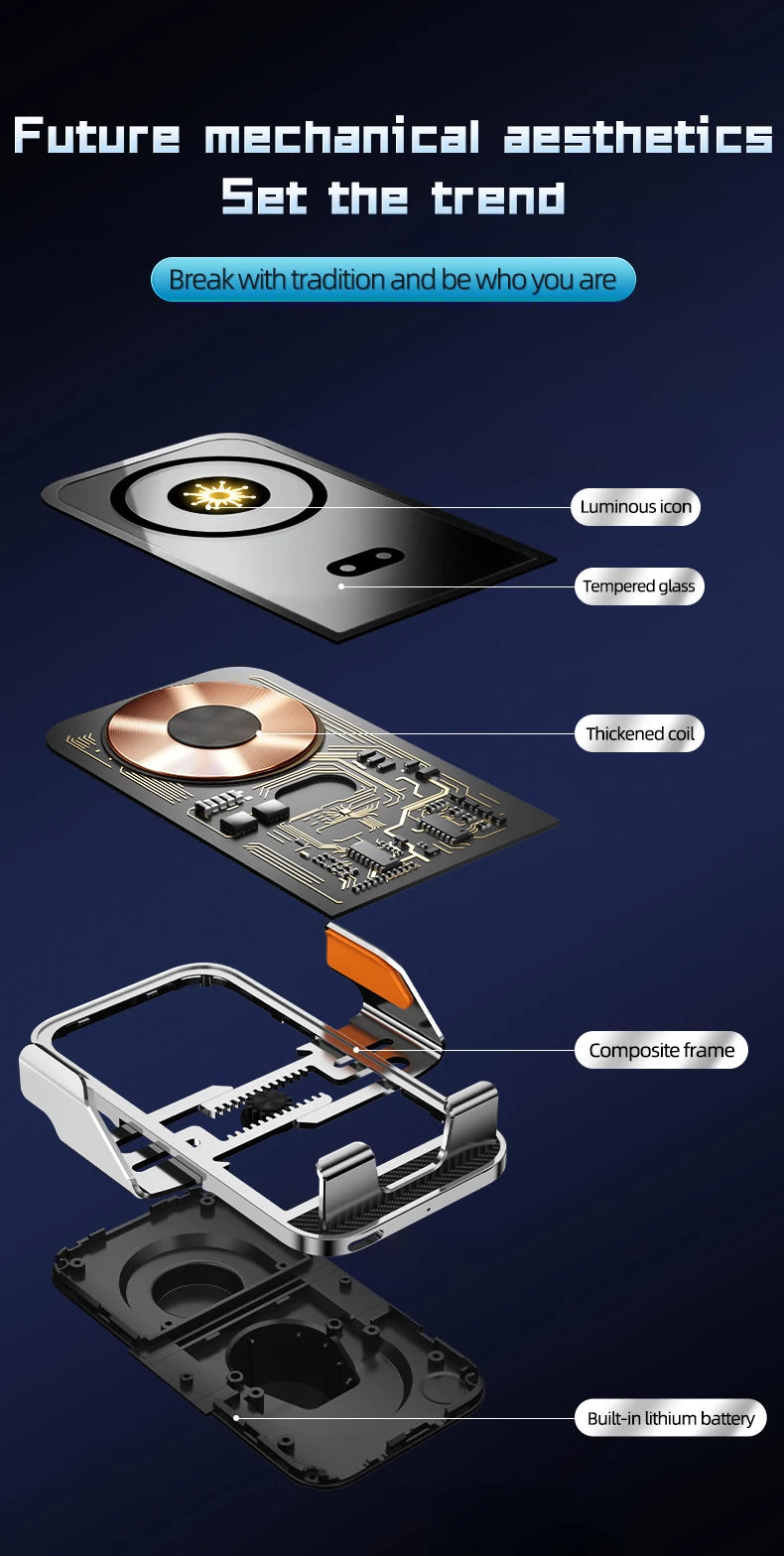 Universal Car Wireless Charging Mobile Phone Holder Air Outlet Navigation Bracket Transparent Vehicle Mount for Smartphones