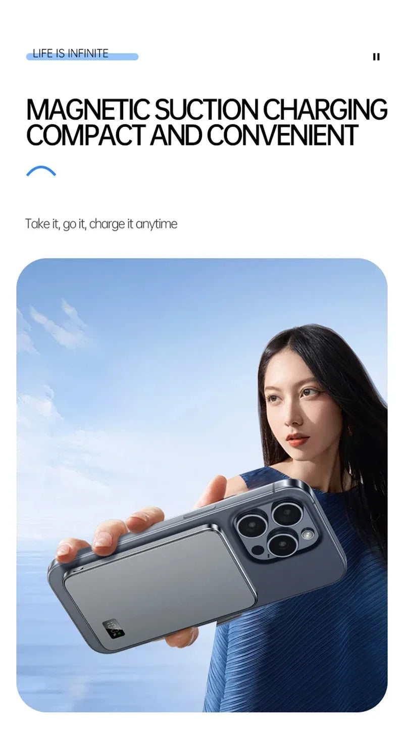 Xiaomi 10000mAh Thin Magnetic Wireless Power Bank PD20W Fast Charging Portable External Battery for Magsafe For iPhone Samsung