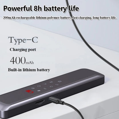 Under Pillow Bone Conduction Bluetooth Speaker White Noise Sleep Aid Soundbar with LED Display Timed Shutdown TF Card Music Play