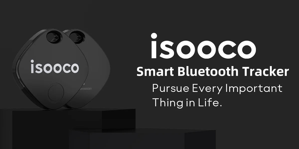1/2/3/4pcs isooco Mini Car Locator Anti-lost Wallet Keychain Smart Tag Bluetooth Tracker Key Item Finder Use Find My (IOS Only)