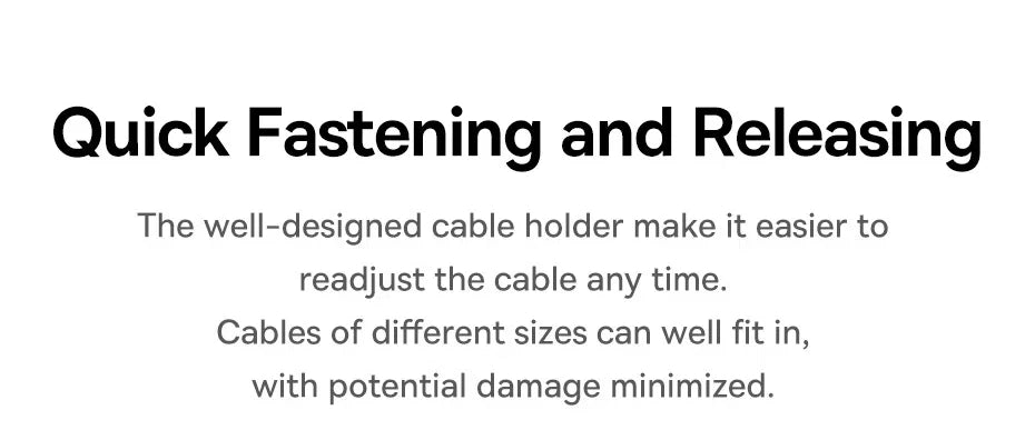 Baseus Cable Organizer Holder Magnetic Cable Smooth Adjustable Cord Holder Under Desk Cable Management Wire Keeper Cable Clips