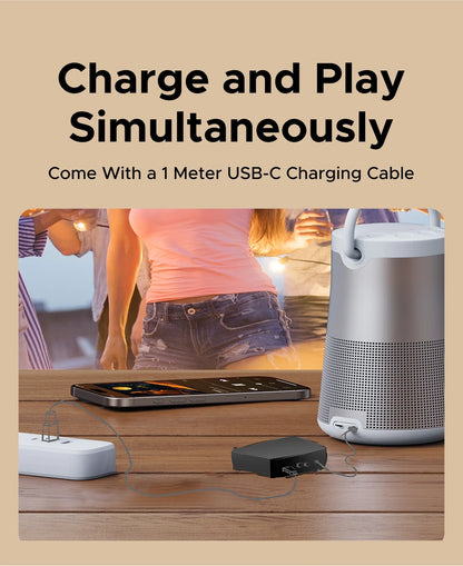 UGREEN AUX Bluetooth Receiver LDAC AAC Hi-Fi 3.5mm Jack 2RCA RCA Audio Bluetooth 6.0 Adapter Receivers 15h For Car Speaker PC