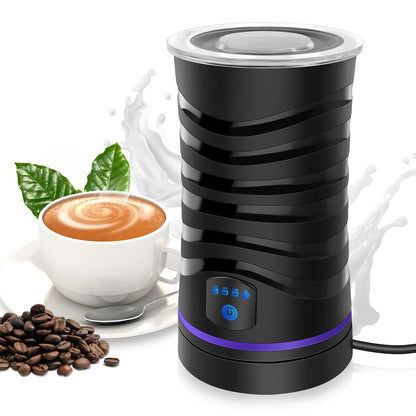 Milk Frother 4-in-1 Electric Milk Frother w/4 Modes Electric Milk Frother for Cappuccino, Latte, Mocha, Macchiato, Hot Chocolate