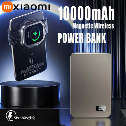 Xiaomi 10000mAh Thin Magnetic Wireless Power Bank PD20W Fast Charging Portable External Battery for Magsafe For iPhone Samsung