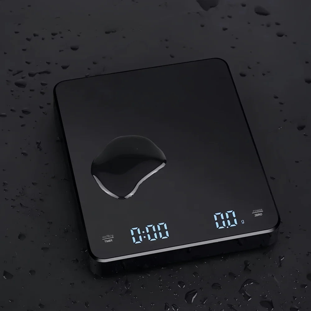 High-precision Electronic Coffee Scale with Waterproof Pad LED Display USB Timing Professional Home Coffee Accessories 3kg/0.1g