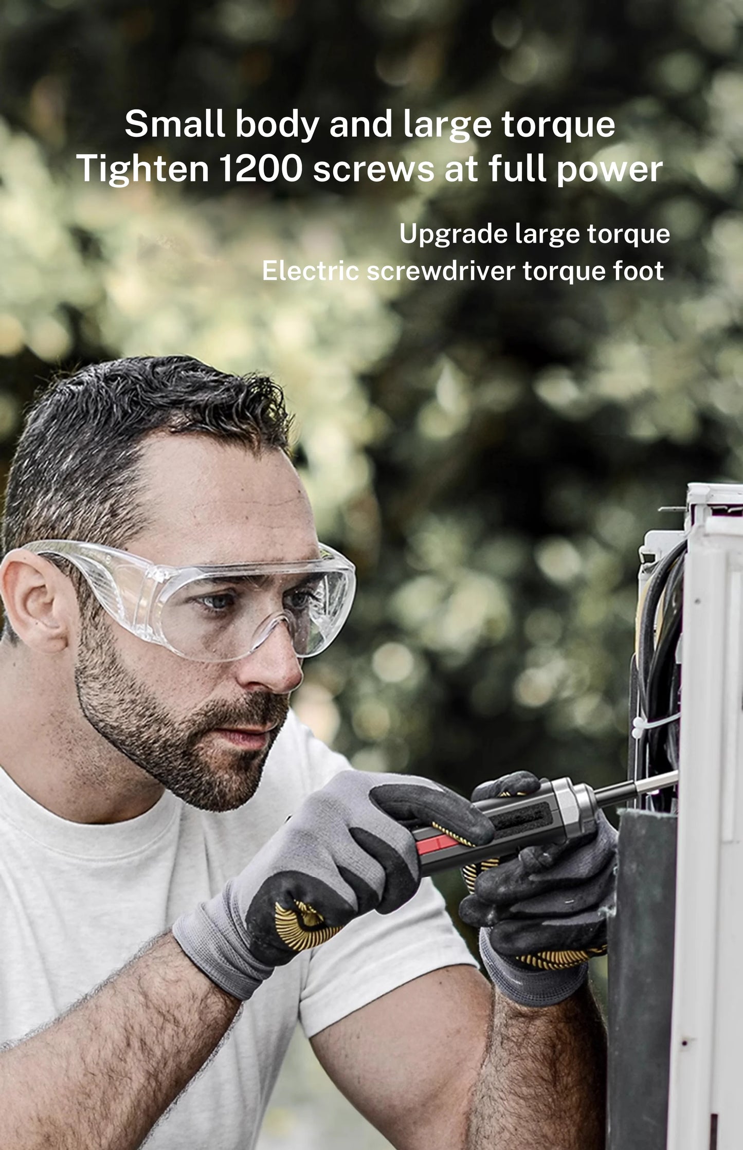 Electric Screwdriver Cordless, Rechargeable Power Screwdrivers Set, Automatic Home Repair USB Cable Tool Kit with LED Lights