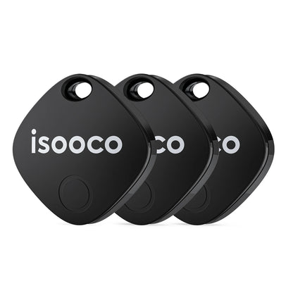 1/2/3/4pcs isooco Mini Car Locator Anti-lost Wallet Keychain Smart Tag Bluetooth Tracker Key Item Finder Use Find My (IOS Only)