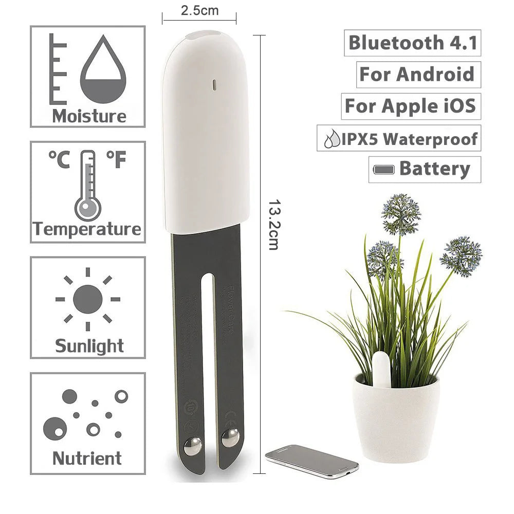 HHCC Flower Care Monitor Flora Garden Plant Grass Soil Water Fertility Smart Tester Flower Gardening Detector For Mihome App