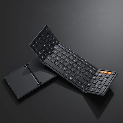 Folding Keyboards with Numeric Keypad Bluetooth Wireless Portable Silm Full-SizeT Foldable Keyboard for Travel Computer PC iPad