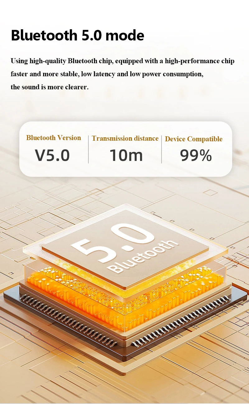 Under Pillow Bone Conduction Bluetooth Speaker White Noise Sleep Aid Soundbar with LED Display Timed Shutdown TF Card Music Play