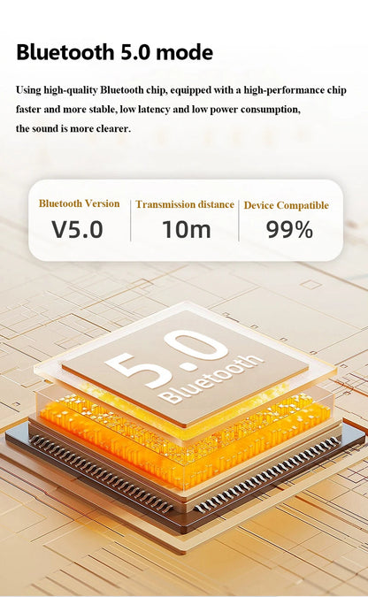 Under Pillow Bone Conduction Bluetooth Speaker White Noise Sleep Aid Soundbar with LED Display Timed Shutdown TF Card Music Play