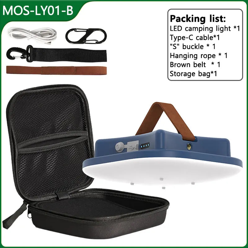 MOSLIGHTING Rechargeable Camping Strong Light with Magnet Zoom Portable Torch Tent Light Work Car Maintenance Lighting LED USB