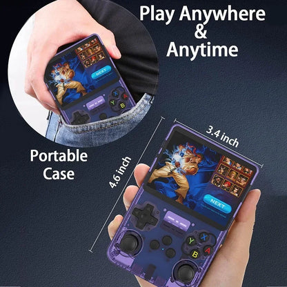 R36S Handheld Game Console 3.5Inch IPS Screen 128G Classic Retro Games Consoles Arkos System Portable Pocket Video Game Player