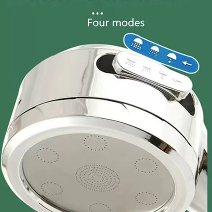 High Pressure Handheld Bathroom Shower Head Water Saving Showerhead Pressurized Adjustable Spray LED Digital Temperature Display