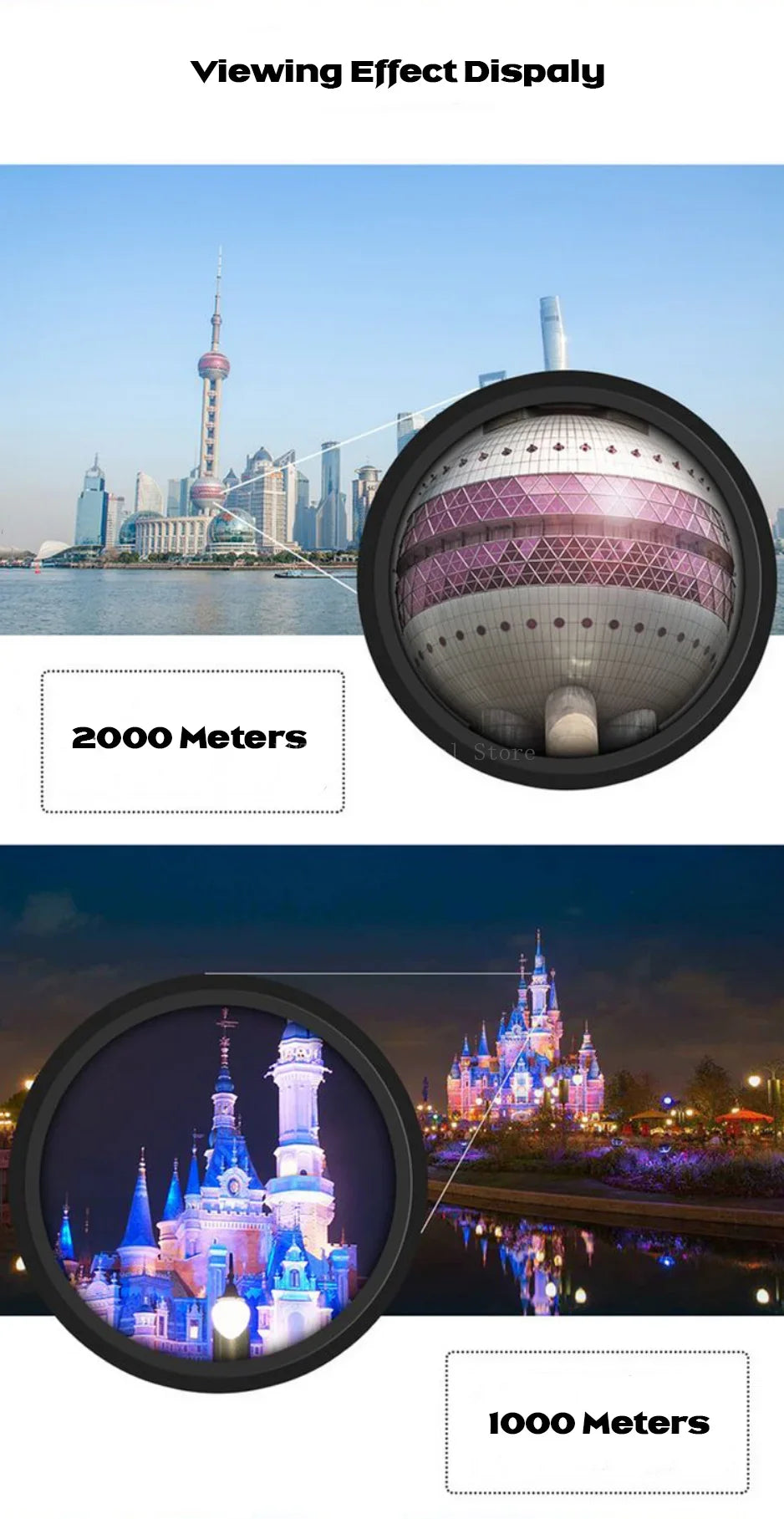 Portable HD BAK4 Long Range Binoculars