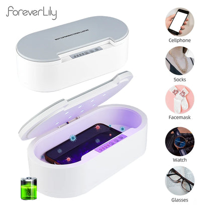 Electric UV Sterilizer Aromatherapy Disinfection Box for Jewelry Glasses Phone Nail Manicure Make Up Tools