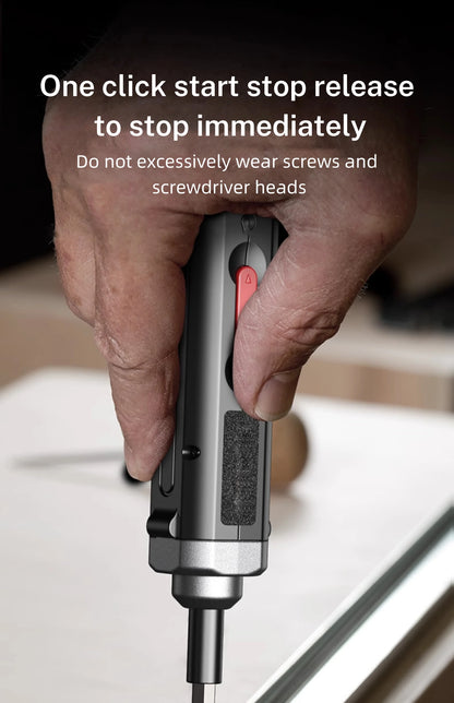 Electric Screwdriver Cordless, Rechargeable Power Screwdrivers Set, Automatic Home Repair USB Cable Tool Kit with LED Lights