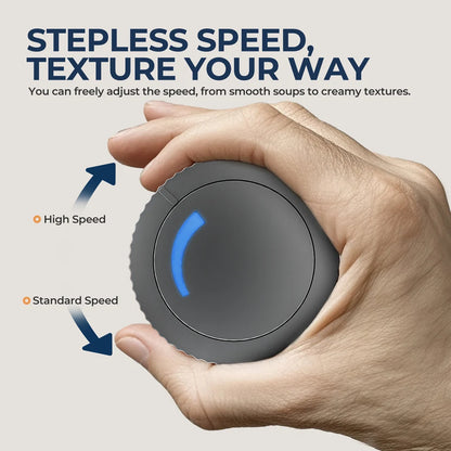 ROUNY 4-in-1 Hand Immersion Blender 1000W Powerful, Stainless Steel Stick Food Mixer,700ml Mixing Beaker,500ml Processor, Whisk