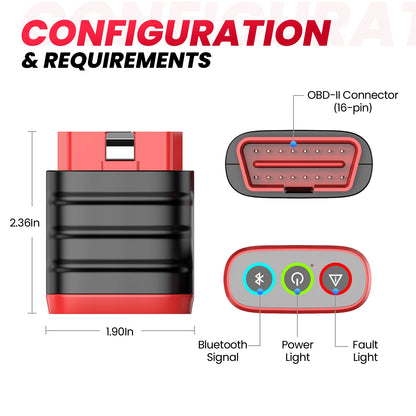 THINKCAR Thinkdiag Mini Bluetooth OBD2 Scanner Diagnostic Tool Full-System Car Scanner Check Engine Light Fault Code Reader Tool