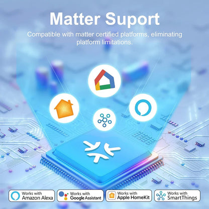 Matter Smart Socket UK WiFi Smart Plug 16A Mini Home Appliance Outlet Voice App Control Work with Alexa Google Home HomeKit Siri