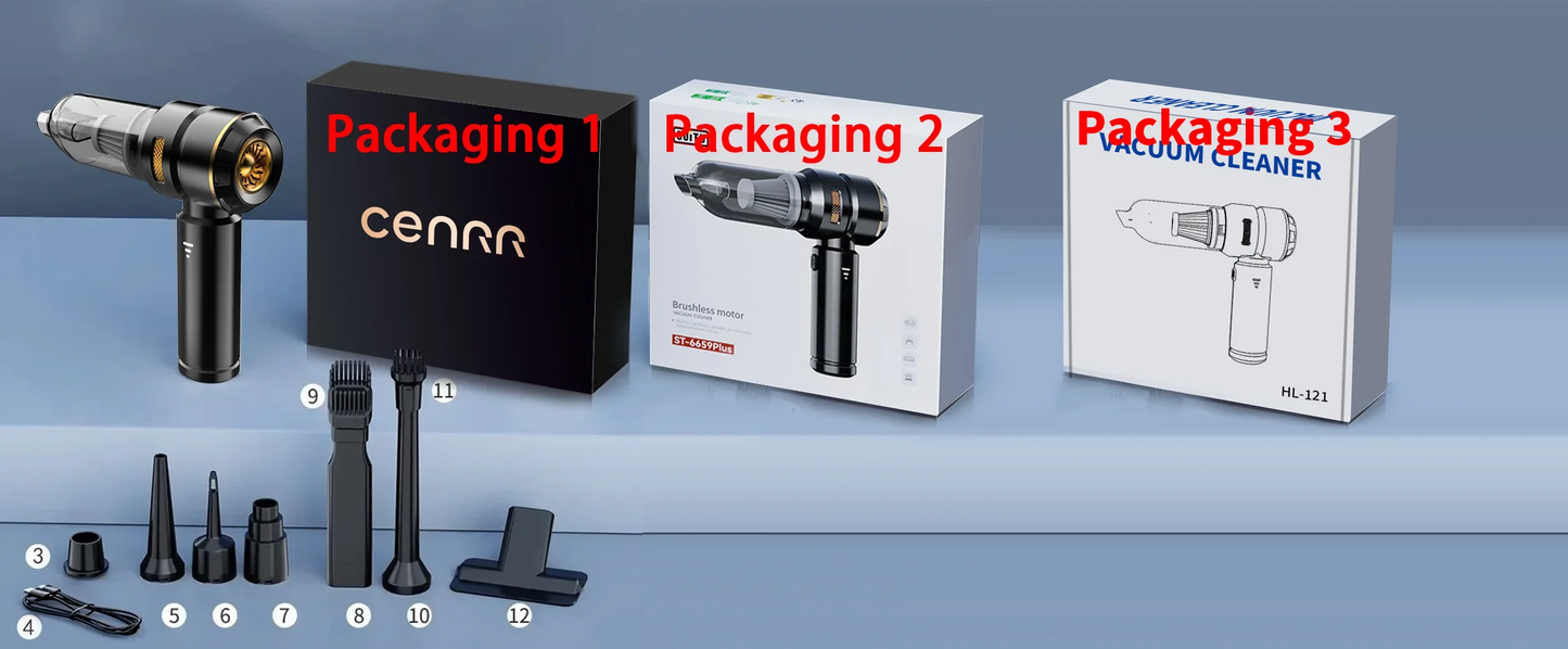 CENRR 998000PA Car Vacuum Cleaner Powerful Portable HandHeld Vacuum Cleaner For Car Wireless Cleaner Robot Car Accessories