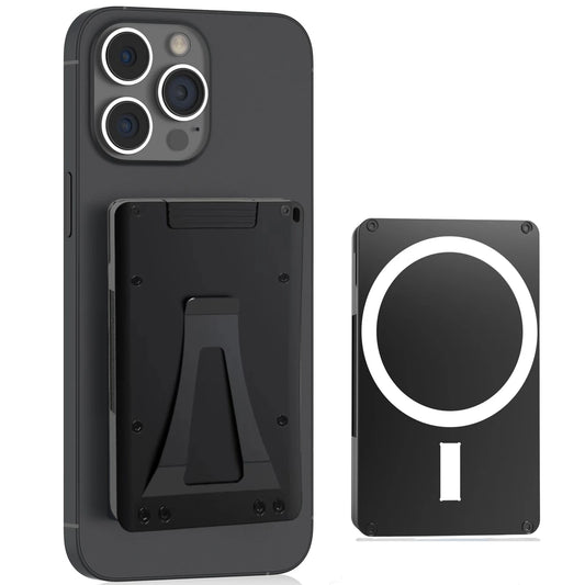 Magnetic Cellphone Wallet for Apple MagSafe with RFID-Blocking Metal Card Holder - Holds 10 Cards
