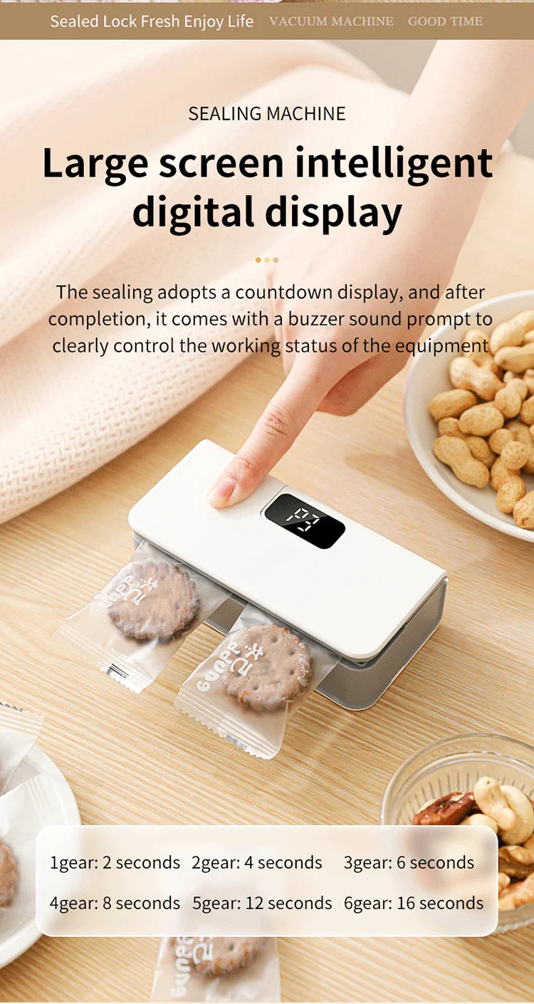 Plastic Bag Sealer Mini Heat Bag Sealing Machine Rechargeable Handheld Food Packaging Heat Sealer Thermal Bags Sealing Machine