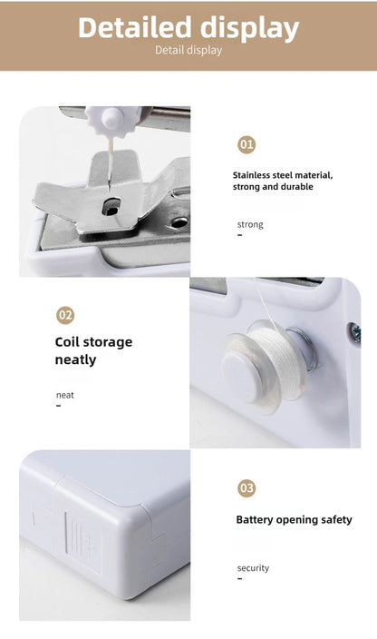 Sewing machine household small multi-function portable mini DIY manual tailor sewing machine manual sewing machine