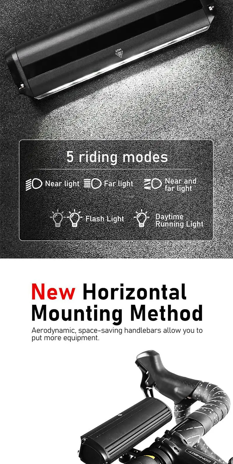 Bicycle Light 8000mAh EOS610 640 Bike Light Waterproof Flashlight USB Charging MTB Road Cycling Lamp Bicycle Light Accessories