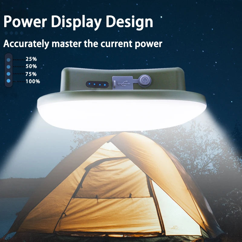 MOSLIGHTING Rechargeable Camping Strong Light with Magnet Zoom Portable Torch Tent Light Work Car Maintenance Lighting LED USB