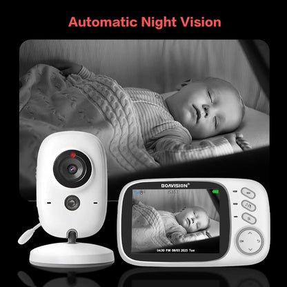 VB603 Video Baby Monitor 2.4G Wireless With 3.2 Inches LCD 2 Way Audio Talk Night Vision Surveillance Security Camera Babysitter