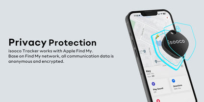 1/2/3/4pcs isooco Mini Car Locator Anti-lost Wallet Keychain Smart Tag Bluetooth Tracker Key Item Finder Use Find My (IOS Only)