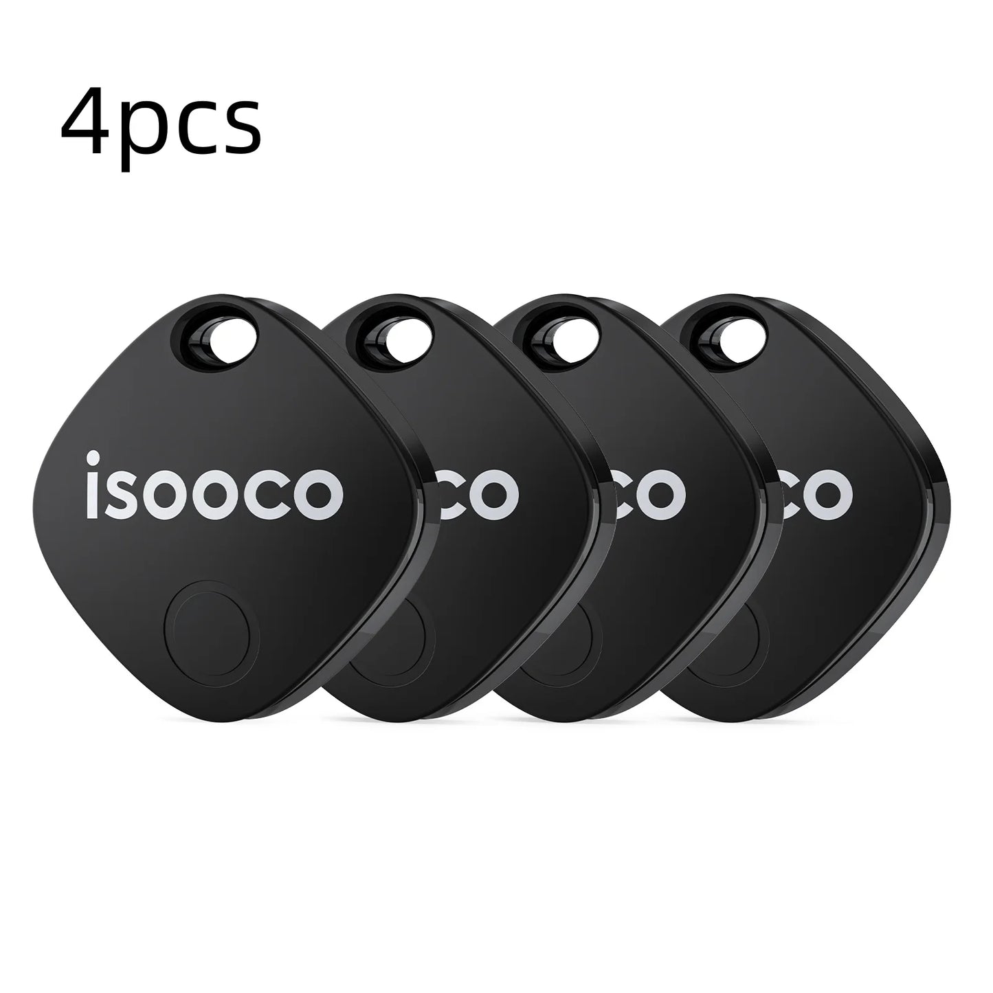 1/2/3/4pcs isooco Mini Car Locator Anti-lost Wallet Keychain Smart Tag Bluetooth Tracker Key Item Finder Use Find My (IOS Only)