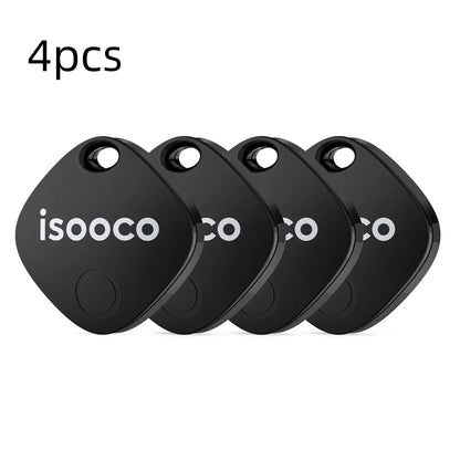 1/2/3/4pcs isooco Mini Car Locator Anti-lost Wallet Keychain Smart Tag Bluetooth Tracker Key Item Finder Use Find My (IOS Only)