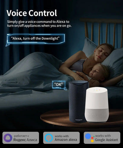 TNCE TUYA Smart Plug WiFi or Zigbee3.0 Socket EU 16A/20A Power Monitor Timing Function Voice Control Work With Alexa Google Home