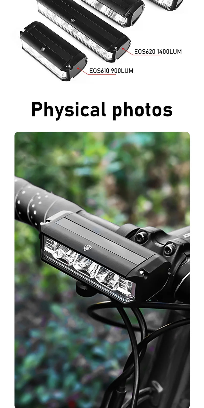 Bicycle Light 8000mAh EOS610 640 Bike Light Waterproof Flashlight USB Charging MTB Road Cycling Lamp Bicycle Light Accessories