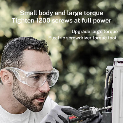 Electric Screwdriver Cordless, Rechargeable Power Screwdrivers Set, Automatic Home Repair USB Cable Tool Kit with LED Lights