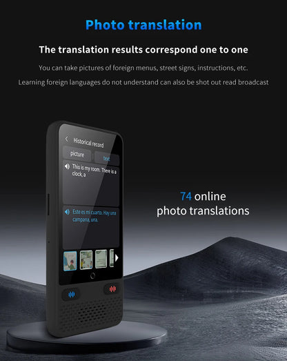 Language Translator Device AI Translation Support ChatGPT 138 Languages Translation Two Way Real Time Voice Translation with