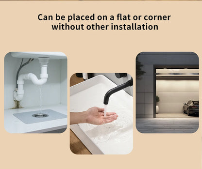 Tiny Water Leakage Smart Sensor ZigBee Smart Leakage Detector Alarm Supports tuya/Home Assistant/eWeLink for Smart Home Security